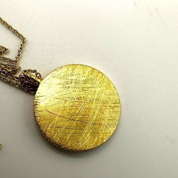 Gorjana 18k gold plated libra opalite coin necklace - Picture 7 of 11